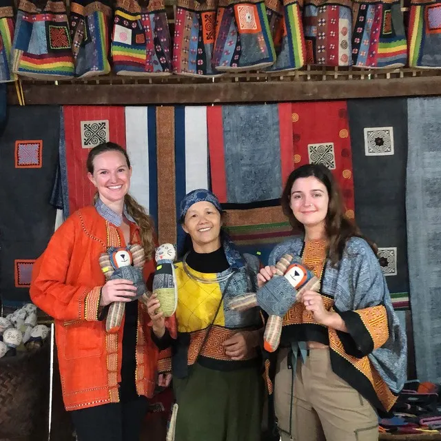 Lung Tam Linen Weaving Village has many unique products that visitors can buy as souvenirs