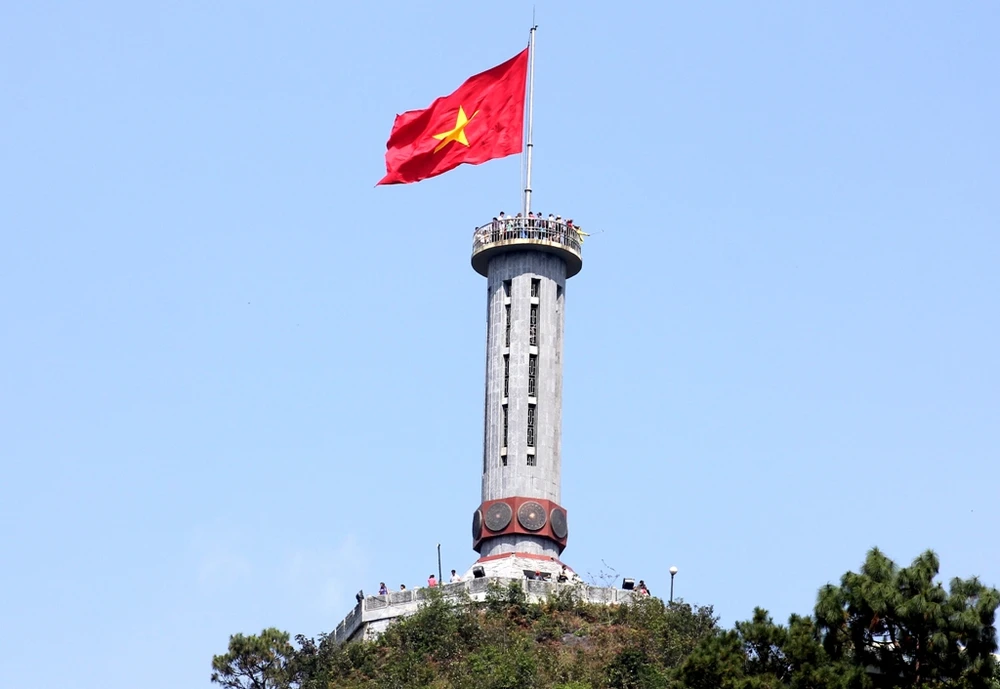 Lung Cu flag tower is a sacred symbol of Vietnam