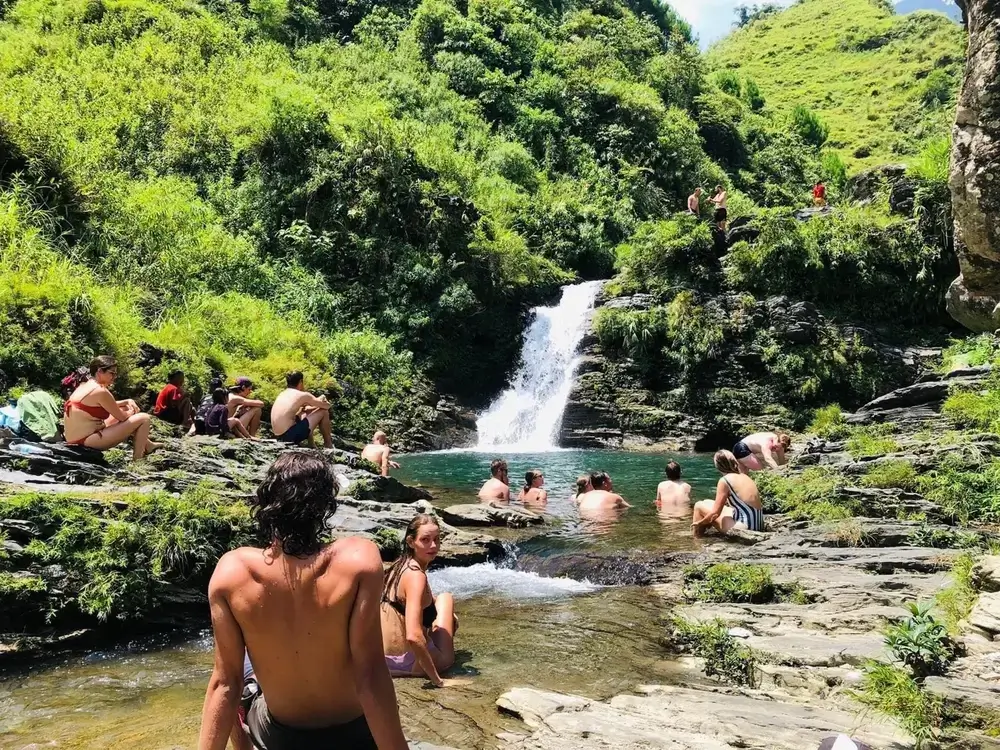 Du Gia Waterfall is a destination not to be missed when learning about waterfall Ha Giang