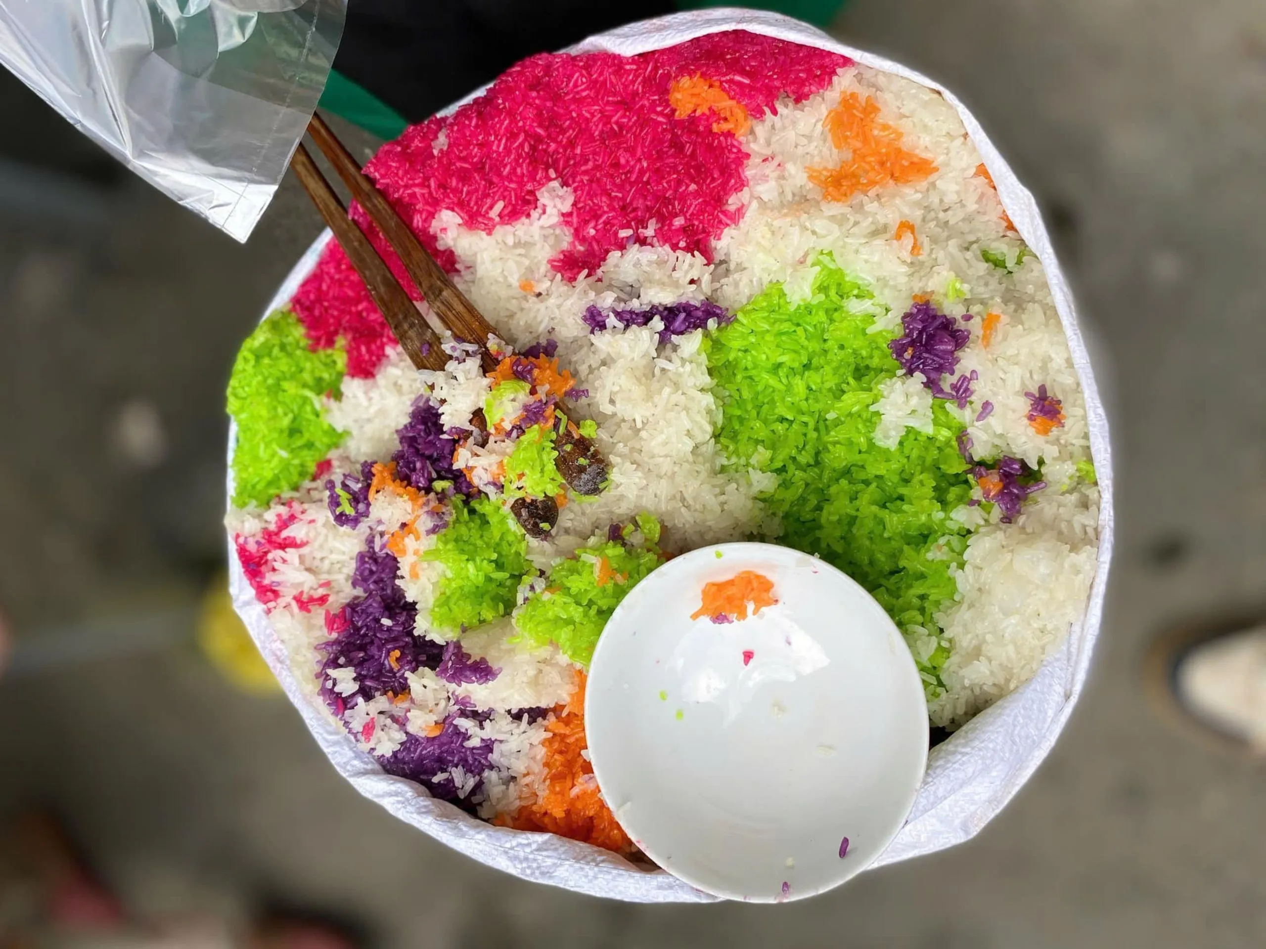 Đặc sản Hà Giang, xôi ngũ sắc