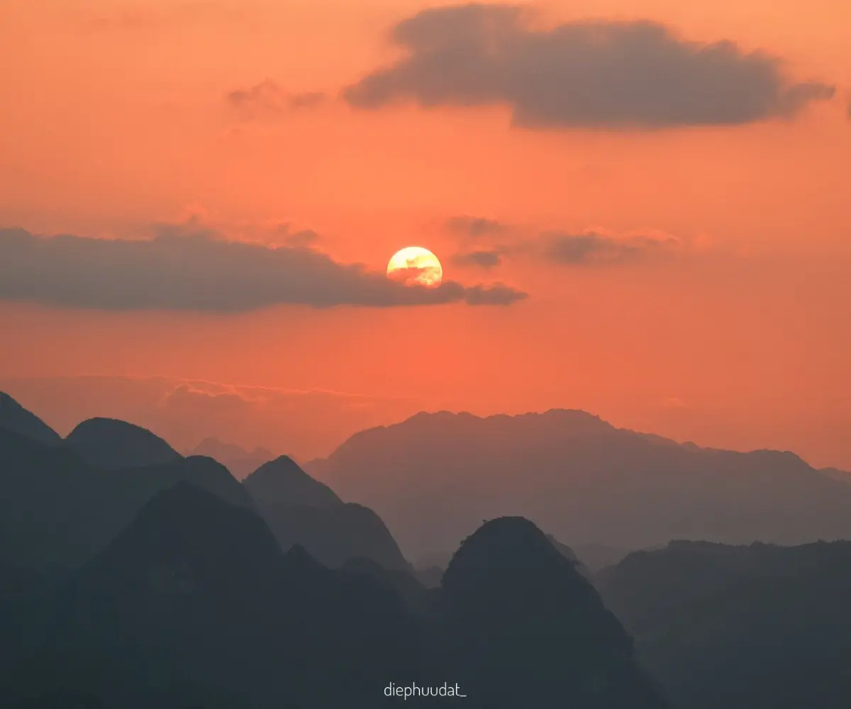 Sunset in Ha Giang