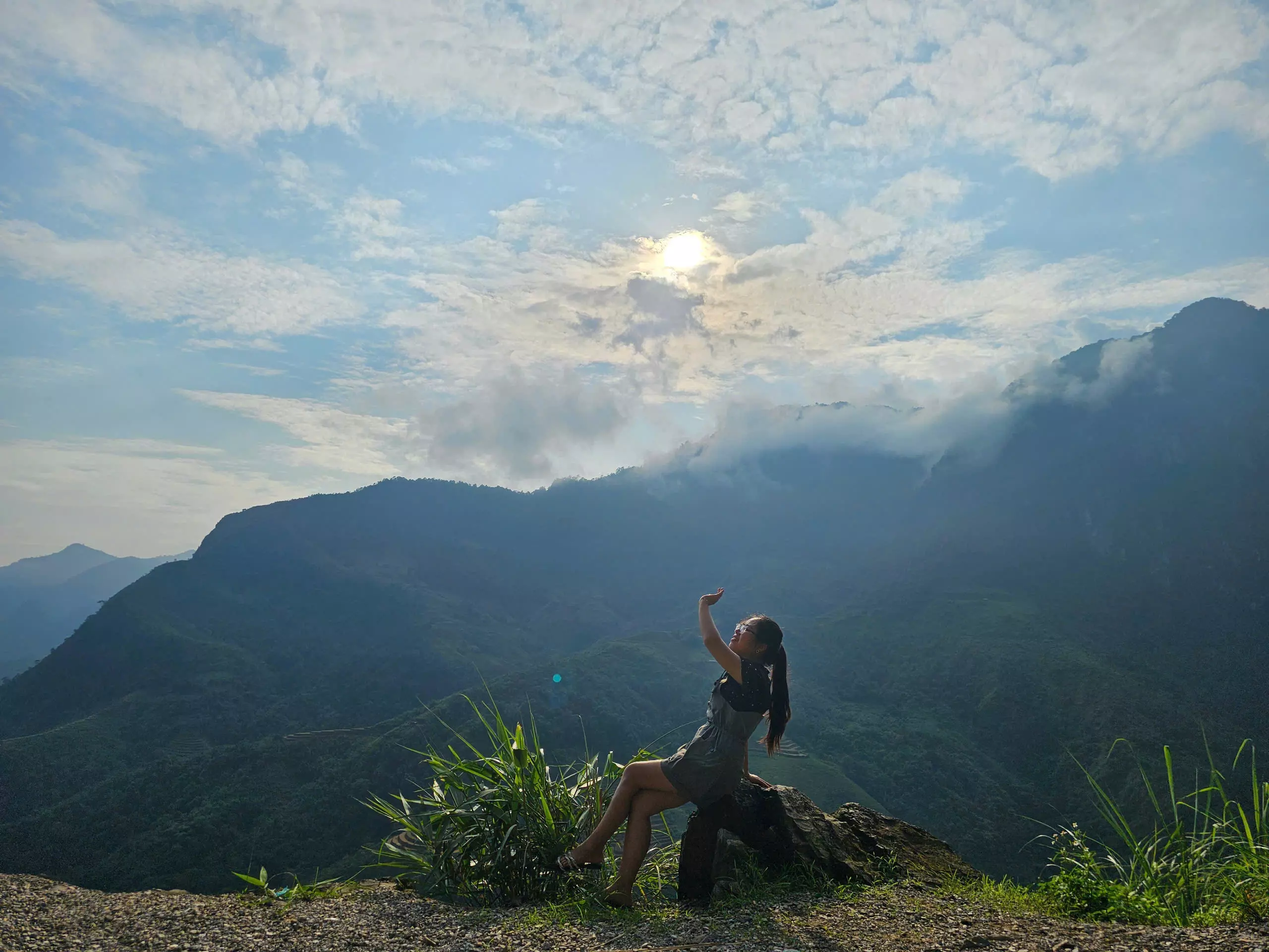 Sunset over the Dong Van Karst Plateau in Ha Giang