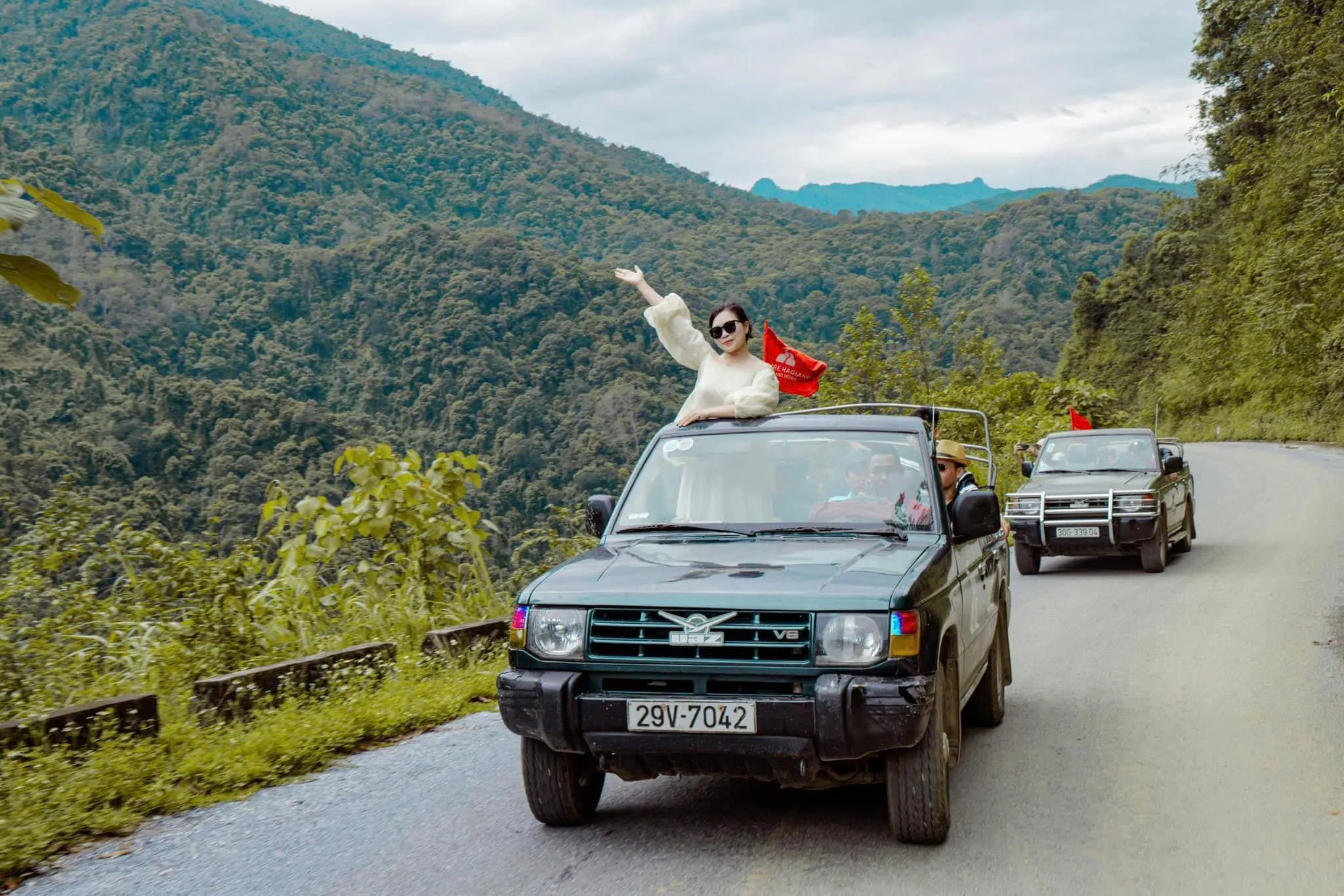 Scenic drive through Ha Giang Loop without motorbike by car