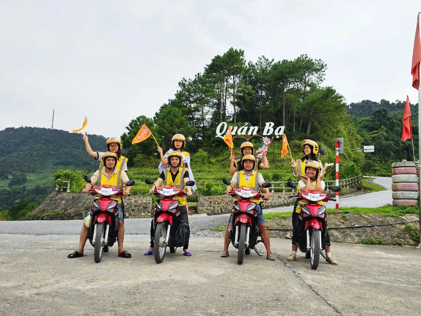 Backpack with travel essentials prepared for a Ha Giang Cao Bang Tour