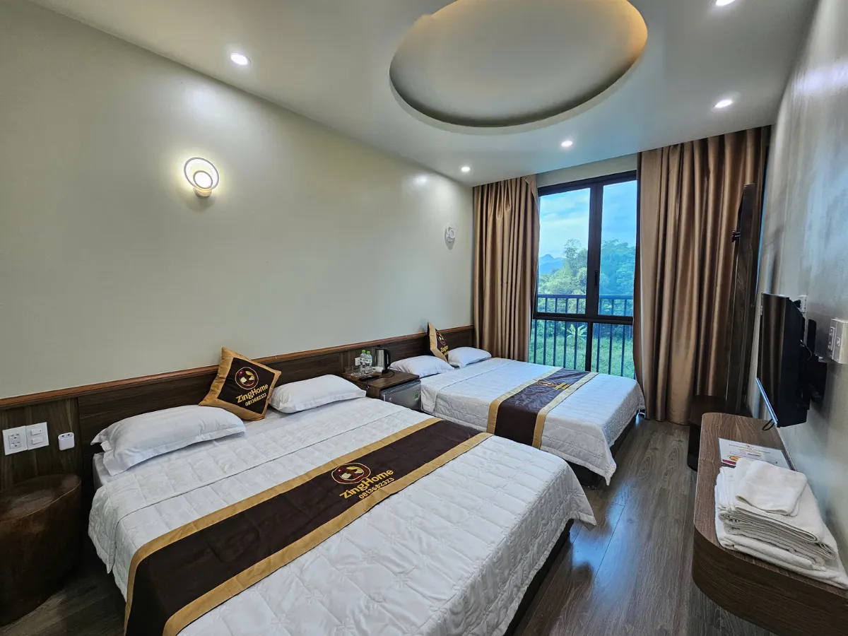 Warm and inviting rooms at ZingHome Homestay for travelers from Ho Chi Minh City to Ha Giang