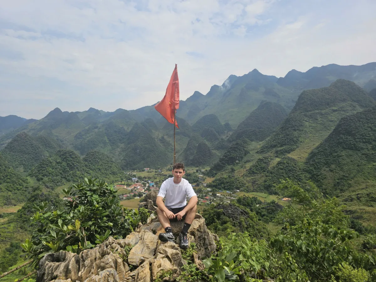 Scenic view of Ha Giang’s mountains captured during a Ho Chi Minh City to Ha Giang journey