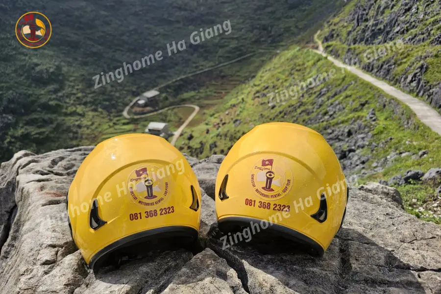Ha Giang scenic mountain landscape panoramic view
